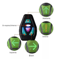 Morral Reflectivo con Direccionales LED - SafeRide Pro™ 🚲✨