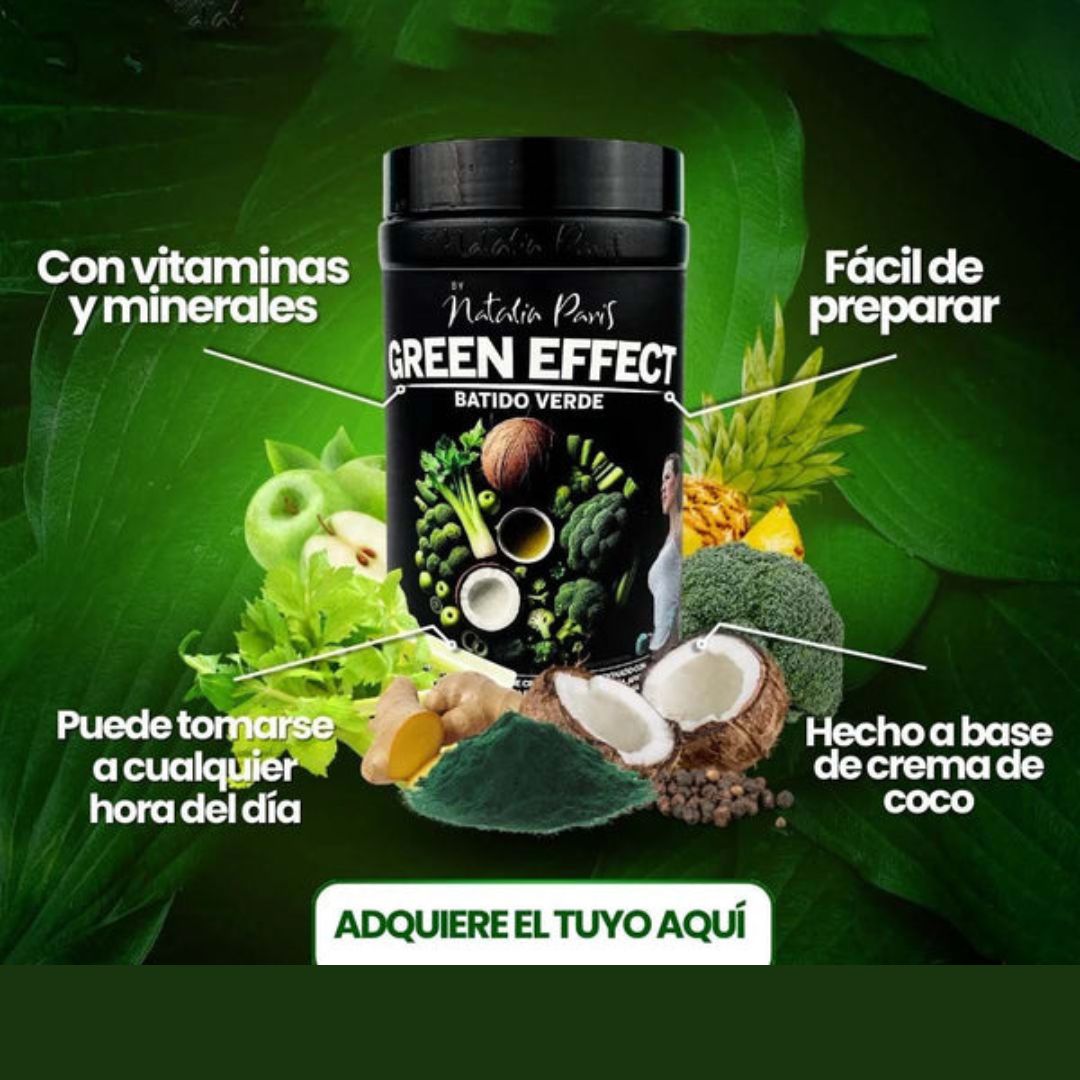 🌿 Green Effect Batido Verde – Superalimentos en cada sorbo! 🍃🥥
