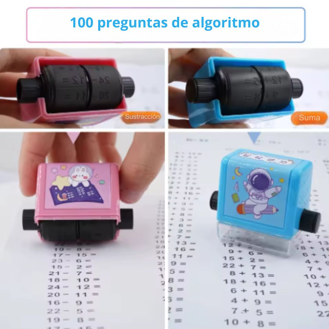Sello Matemático 2 en 1 - EducaRoll™ 🧮🎨