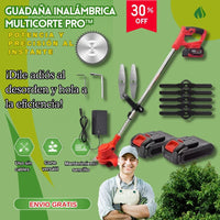 Guadaña Inalámbrica MultiCorte Pro™ - Potencia y Precisión al Instante 🔋🌿