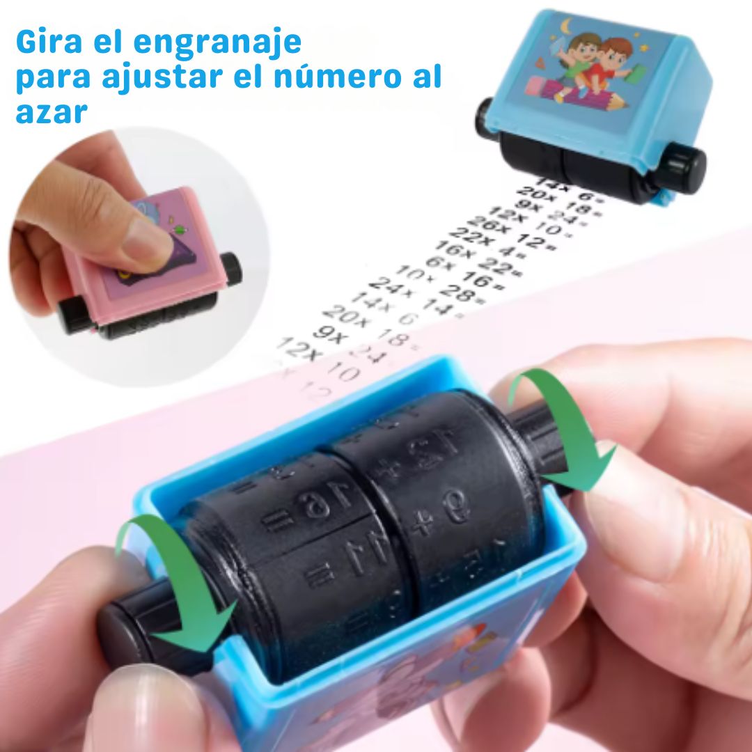 Sello Matemático 2 en 1 - EducaRoll™ 🧮🎨