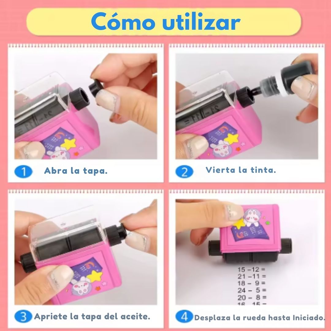 Sello Matemático 2 en 1 - EducaRoll™ 🧮🎨