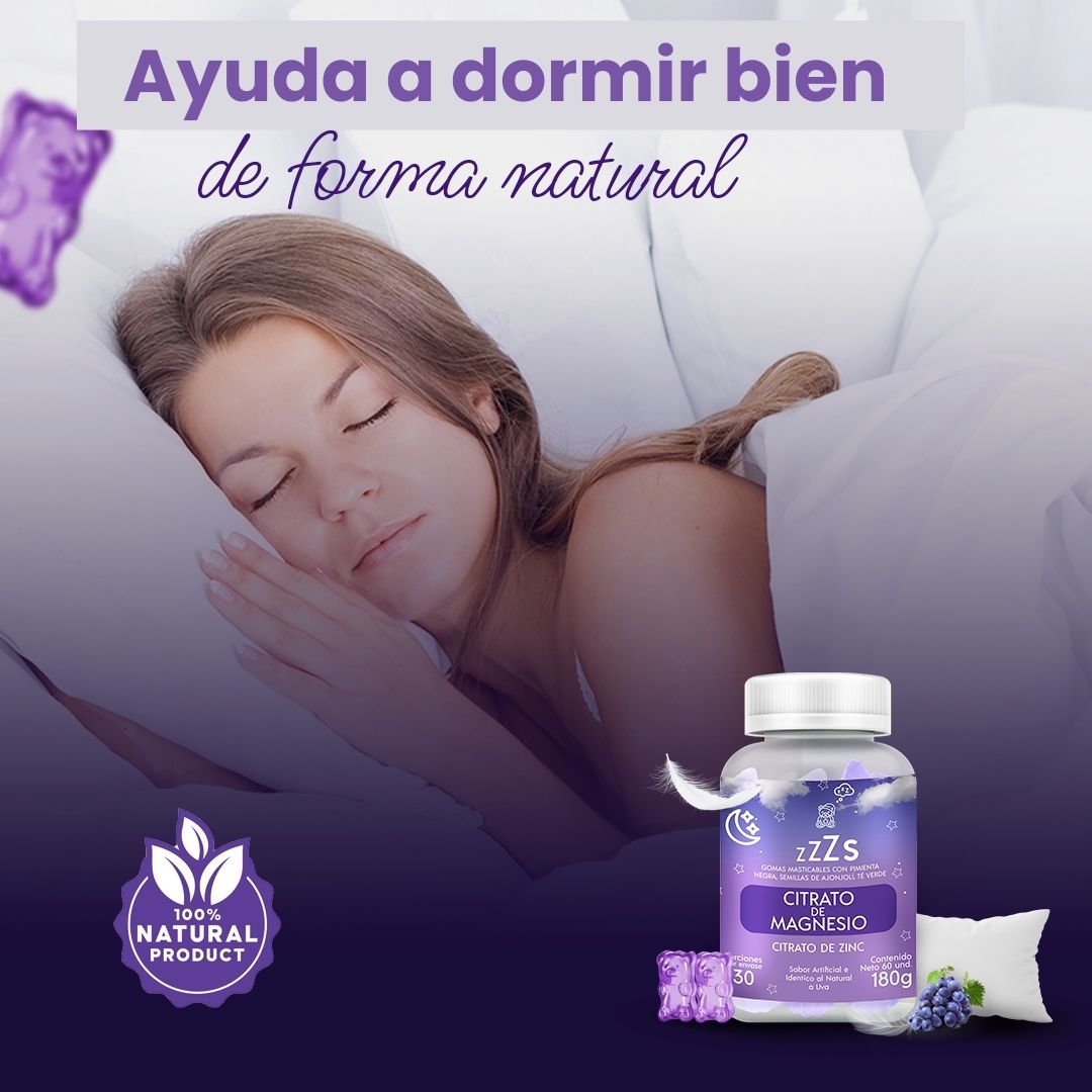 🛌✨ Gomitas de Magnesio SleepyZ - Descansa Profundamente 🌙😴