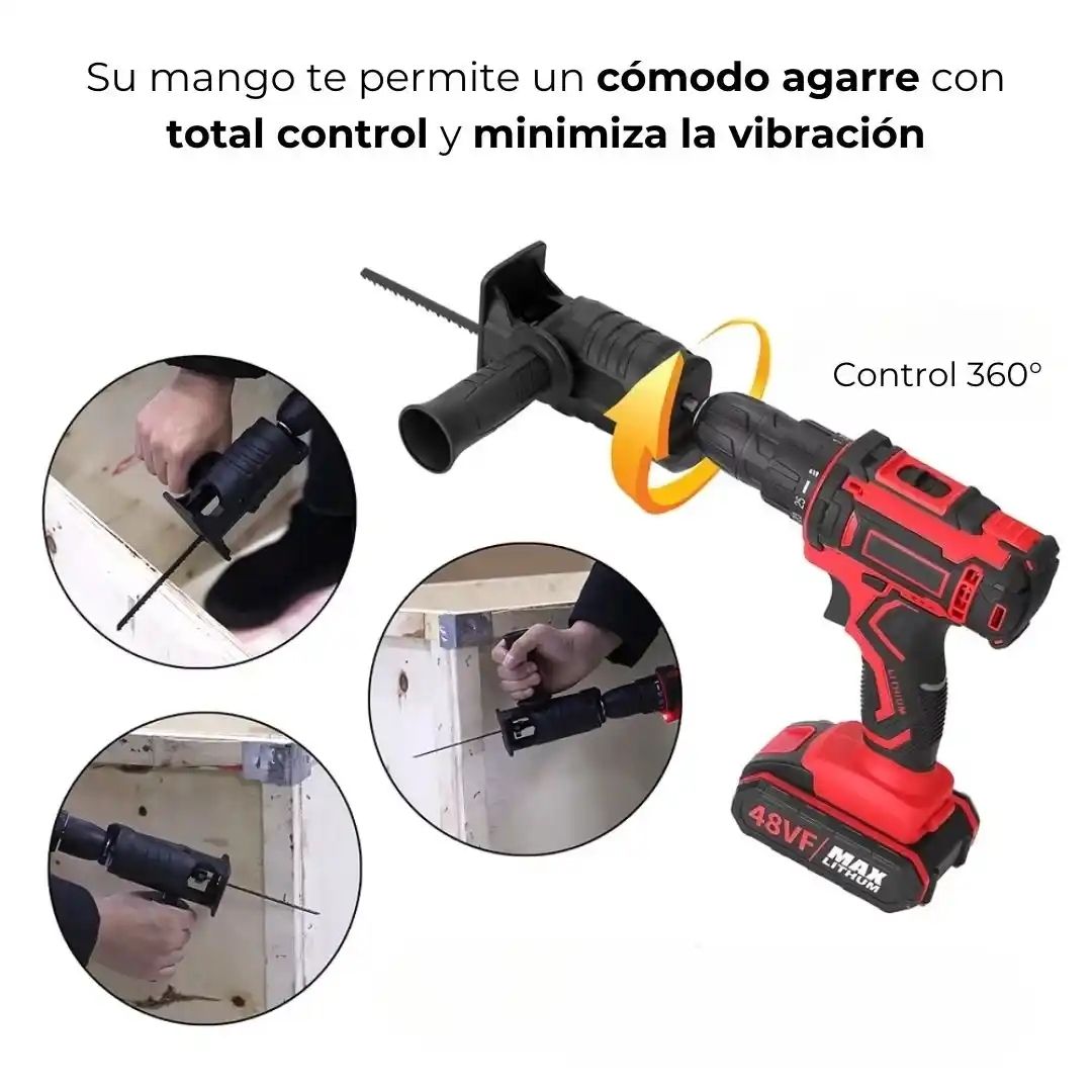 Convertidor de Taladro a Sierra Caladora Pro™ 🔧🪚