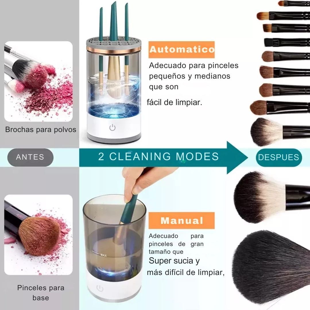 🌀 Limpiador de Brochas Eléctrico - MakeUp Clean Pro™ 💄✨