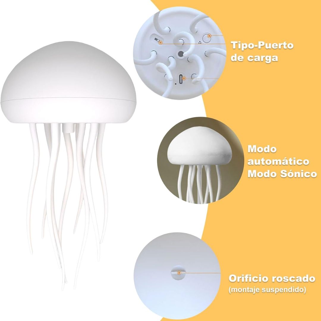 Lámpara Medusa Recargable - OceanGlow™ 🌊✨