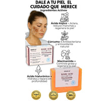 Jabón Despigmentante Kojic Piel Radiante x 100g 🍊🧼