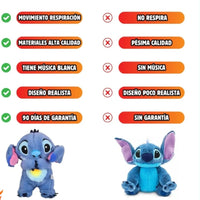 Peluche Interactivo Relajante -STICH™ 💤🐻 🔵