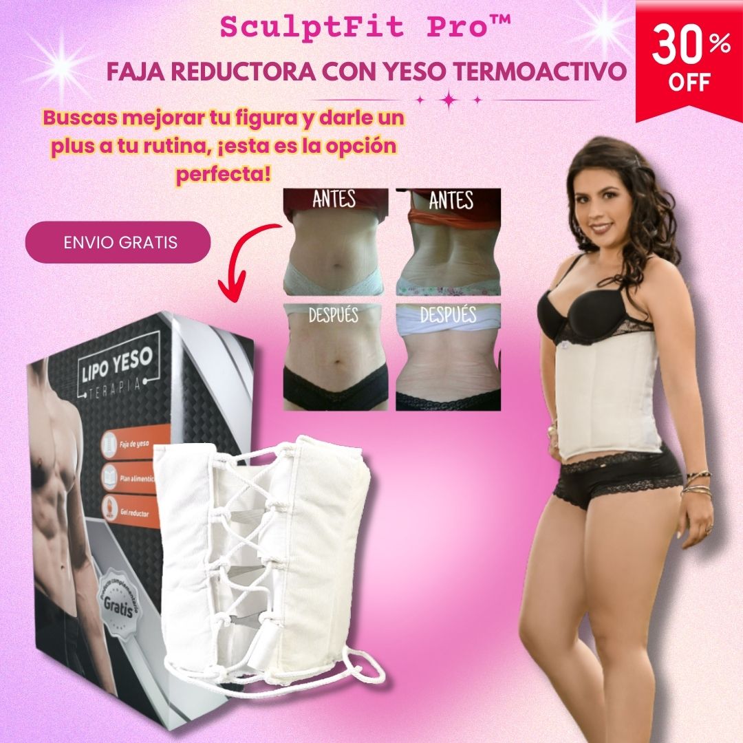 📏🔥 Faja Reductora con Yeso Termoactivo - SculptFit Pro™ 💪✨