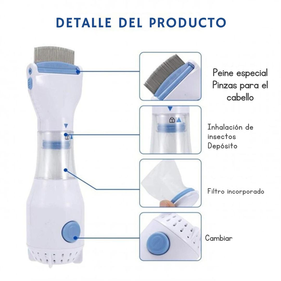Peine Eliminador de Piojos y Pulgas ProSafe™ 🐾✨