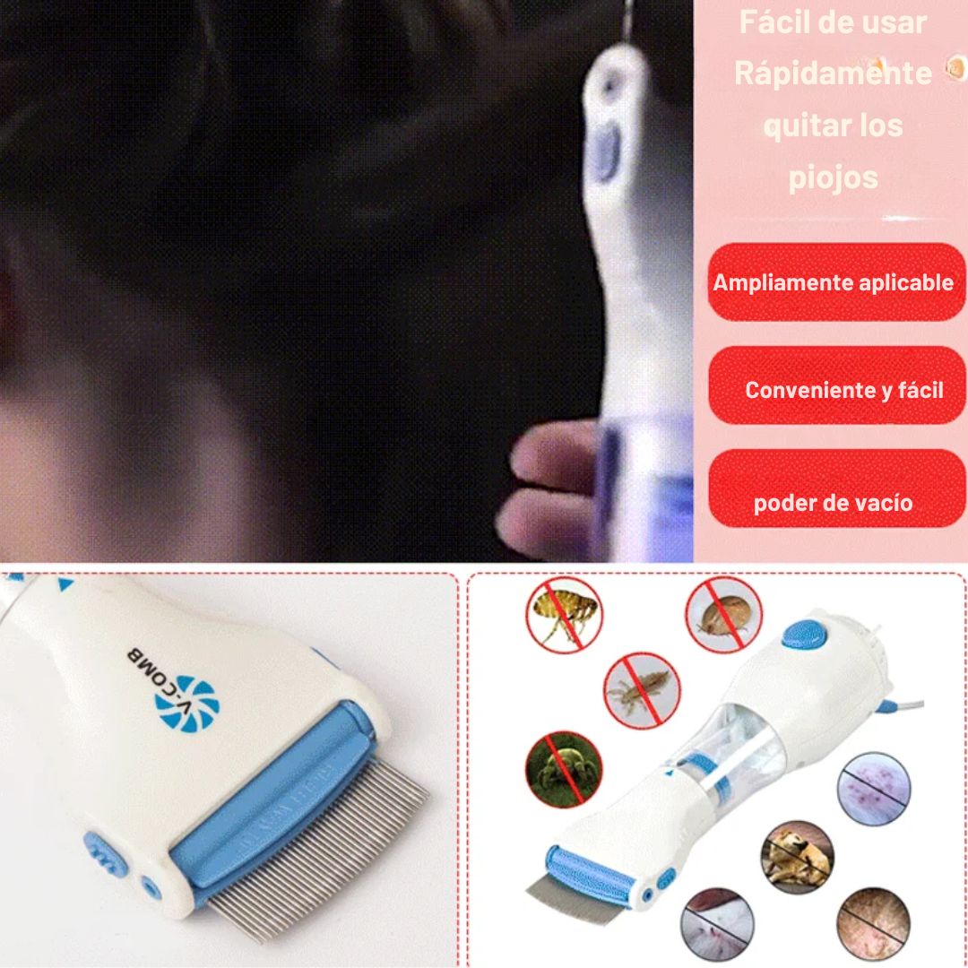 Peine Eliminador de Piojos y Pulgas ProSafe™ 🐾✨