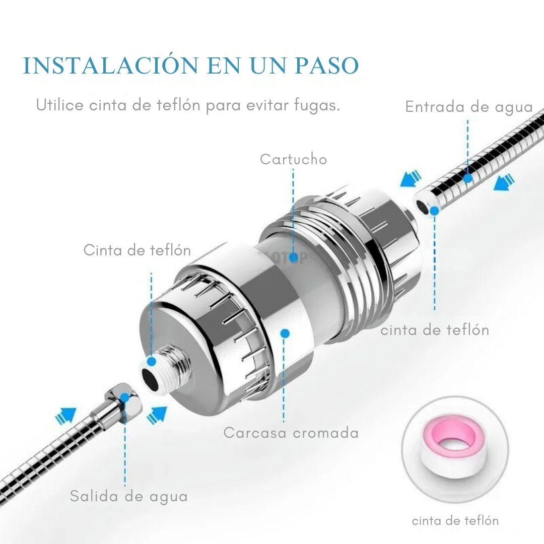 Filtro de Ducha Saludable 15 Niveles Pro™ 🚿💧