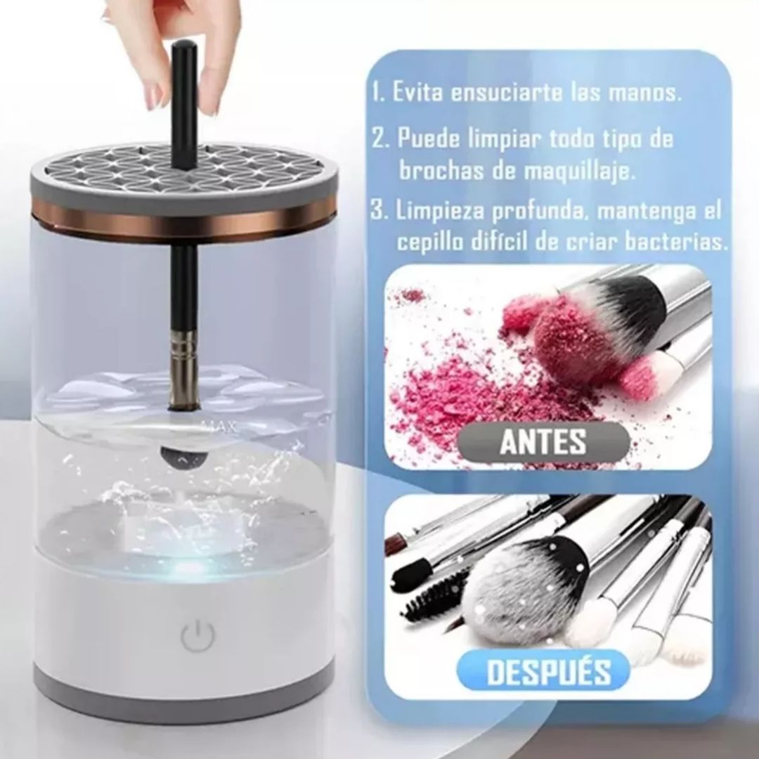 🌀 Limpiador de Brochas Eléctrico - MakeUp Clean Pro™ 💄✨