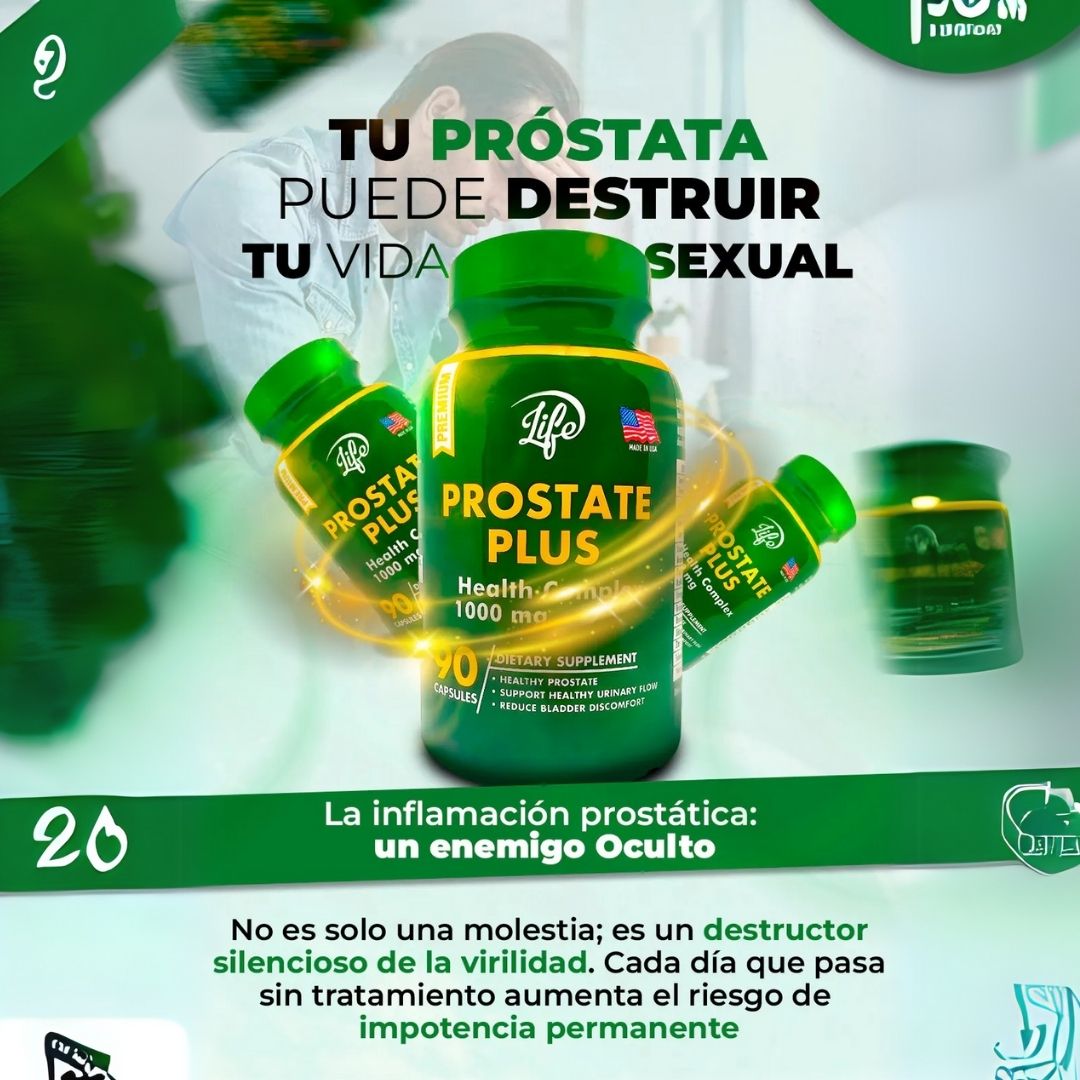 Prostate Plus X™ - Fórmula Natural para el Bienestar Masculino 🌿💪