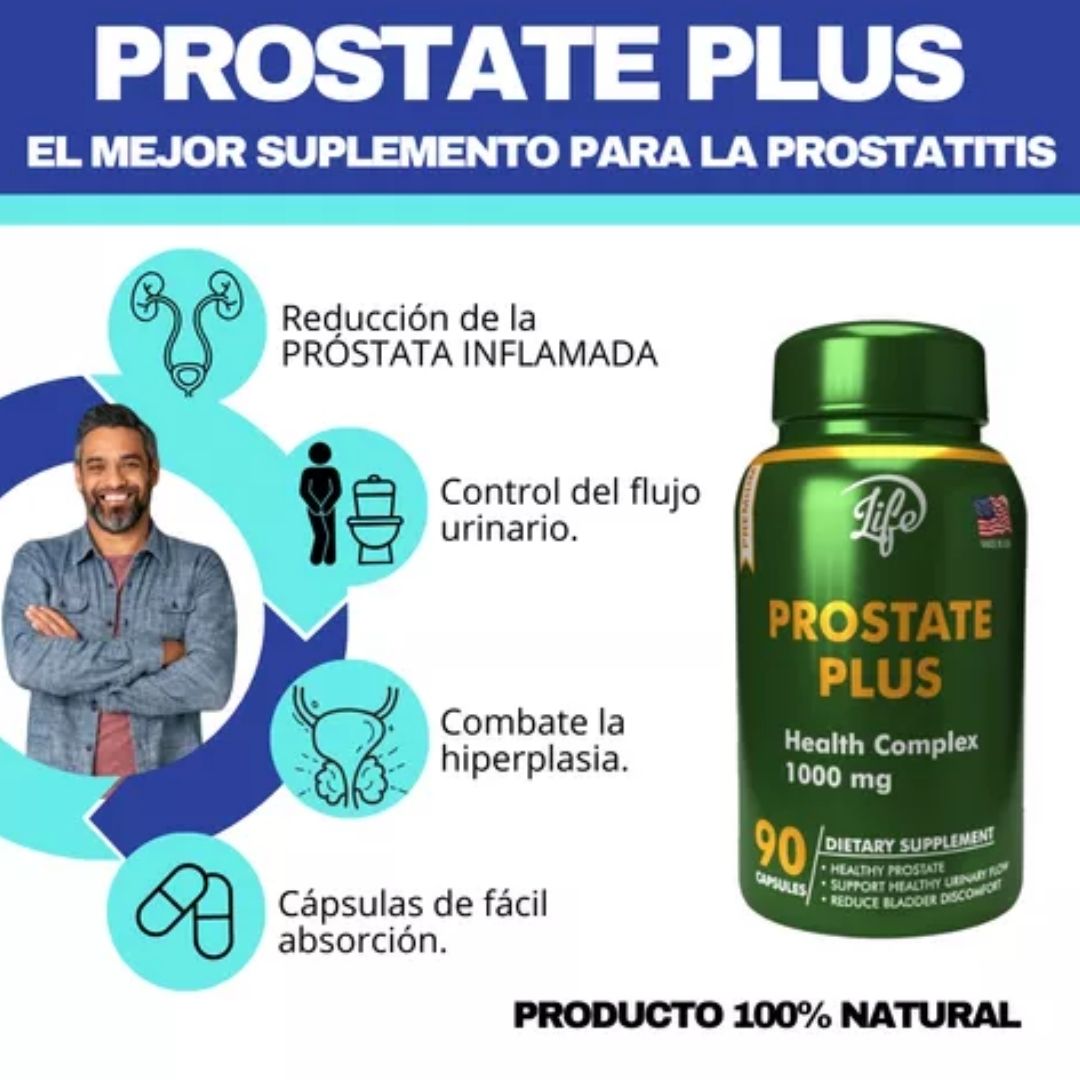 Prostate Plus X™ - Fórmula Natural para el Bienestar Masculino 🌿💪