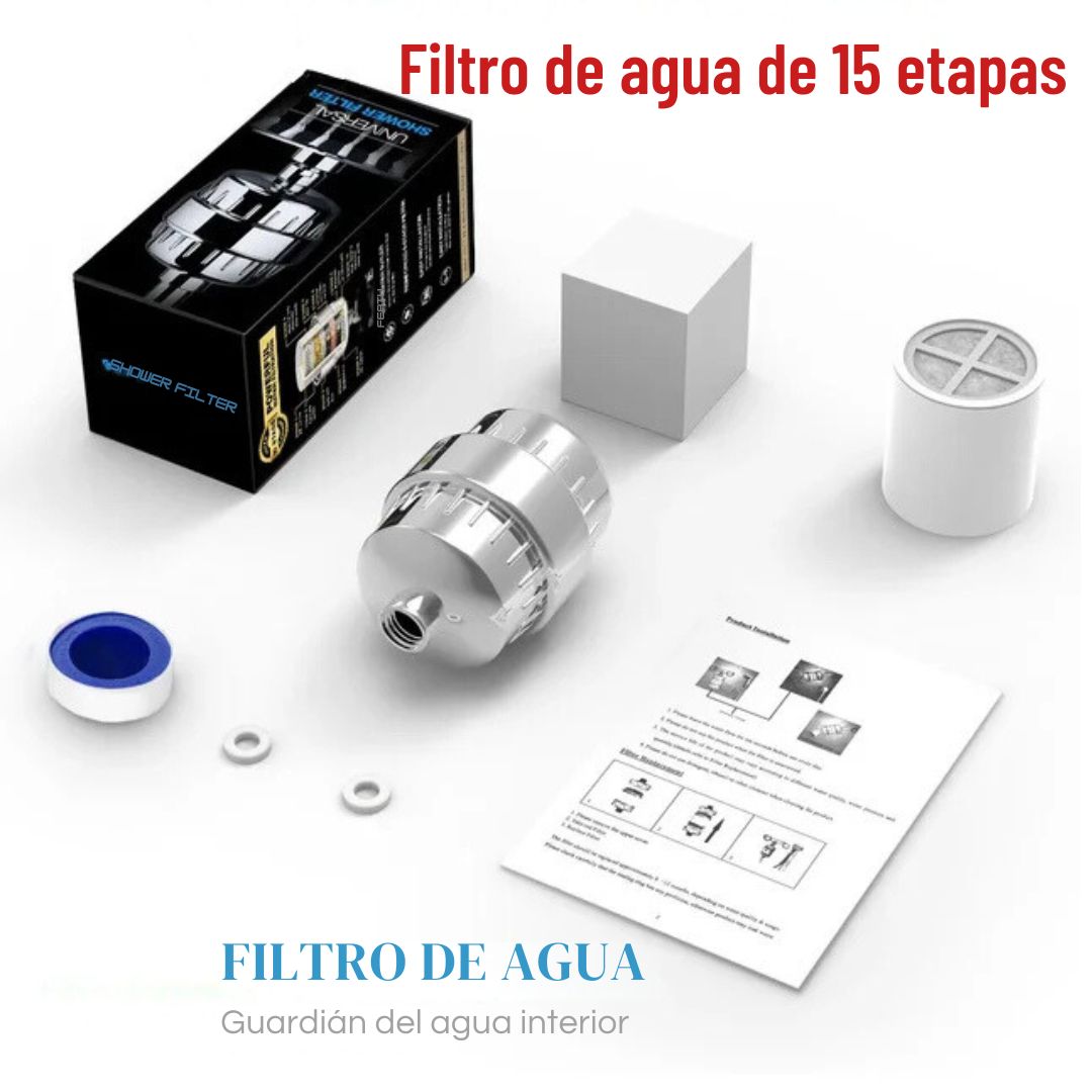 Filtro de Ducha Saludable 15 Niveles Pro™ 🚿💧