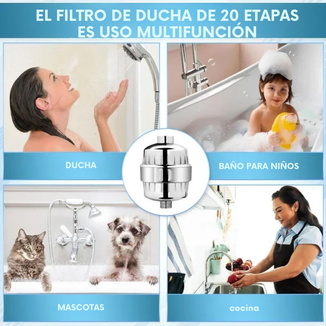 Filtro de Ducha Saludable 15 Niveles Pro™ 🚿💧