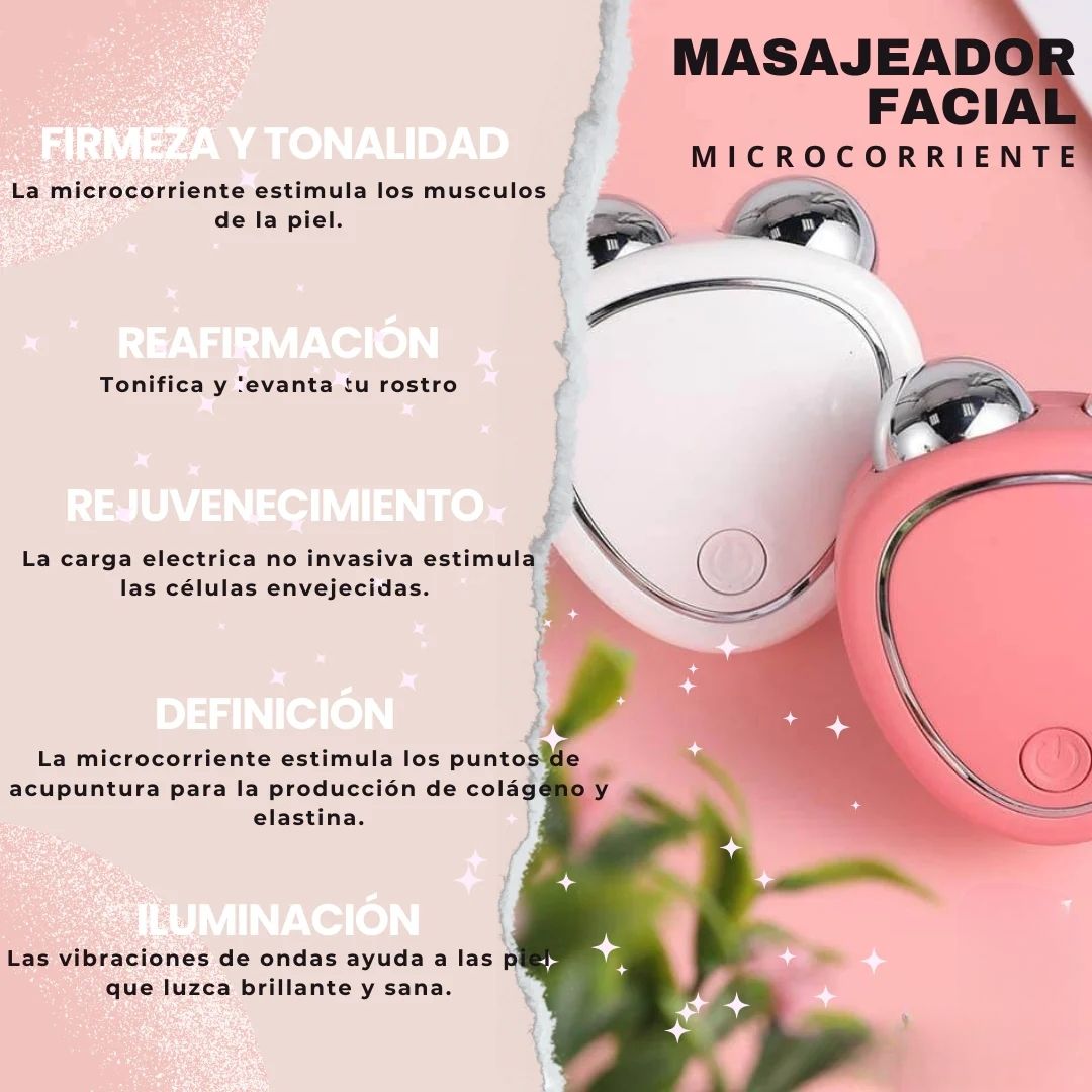 🌟 Masajeador Facial Reafirmante™ – Tecnología de Microcorriente 💆♀️✨