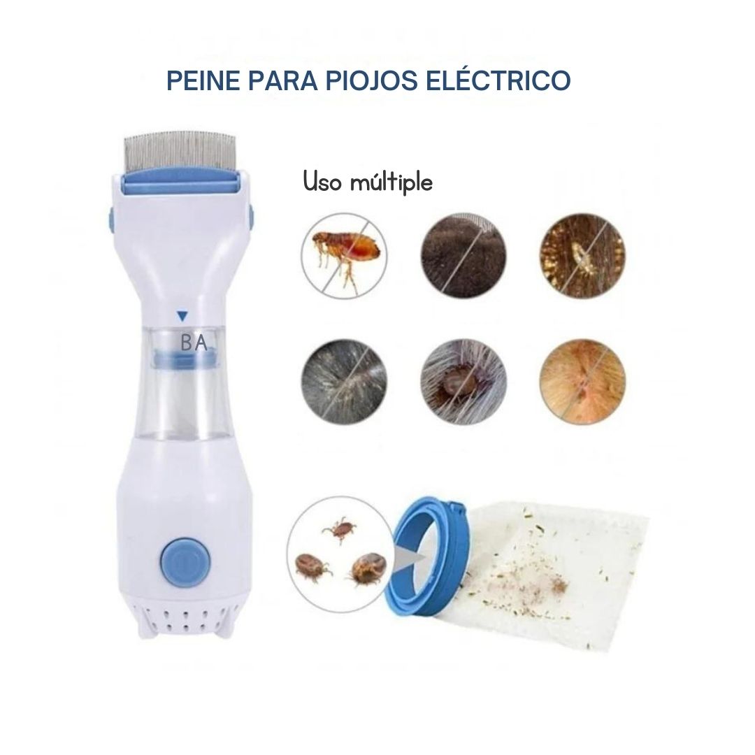 Peine Eliminador de Piojos y Pulgas ProSafe™ 🐾✨