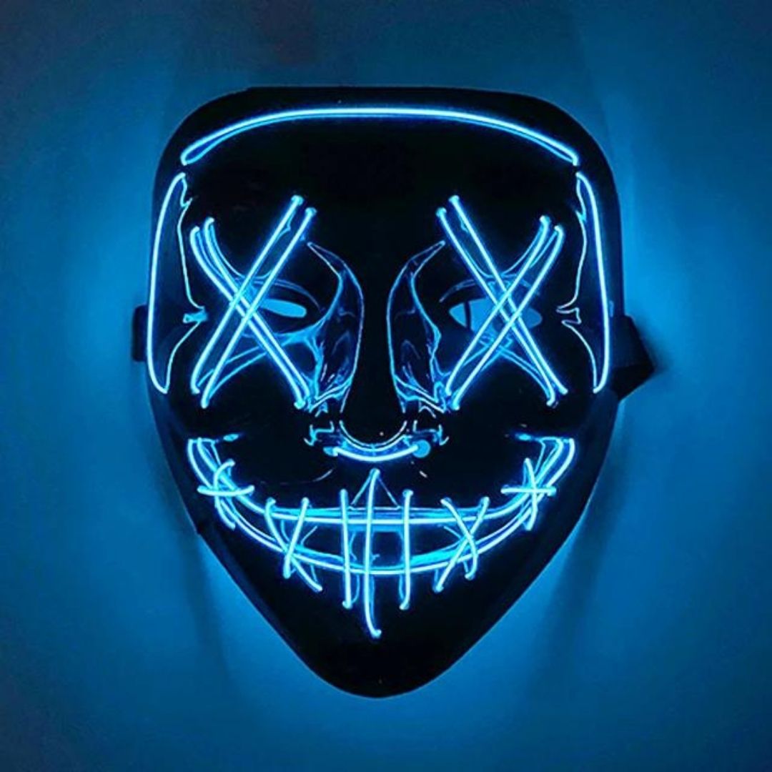 Máscara LED Espectacular - PurgeGlow™ 🎃💡
