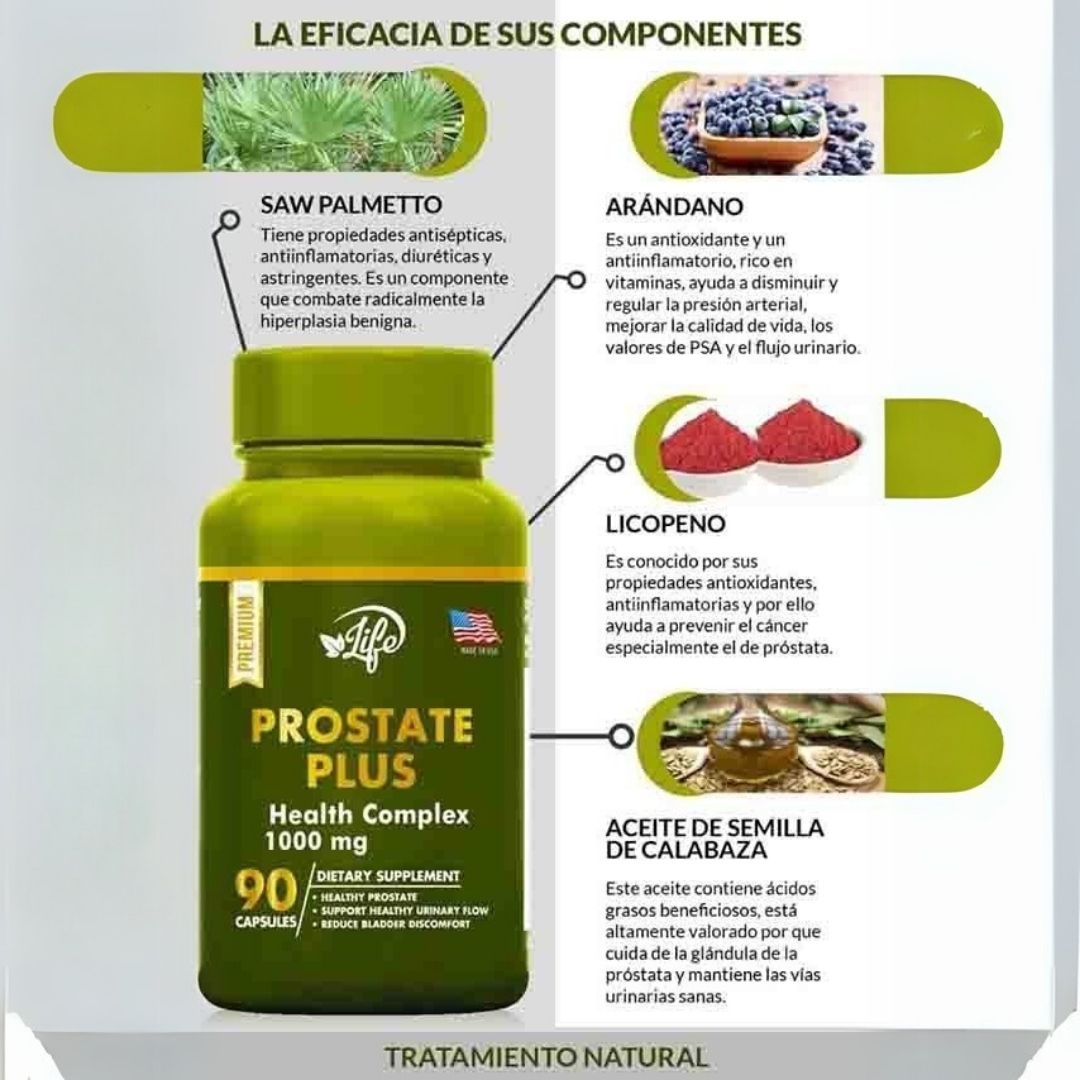 Prostate Plus X™ - Fórmula Natural para el Bienestar Masculino 🌿💪