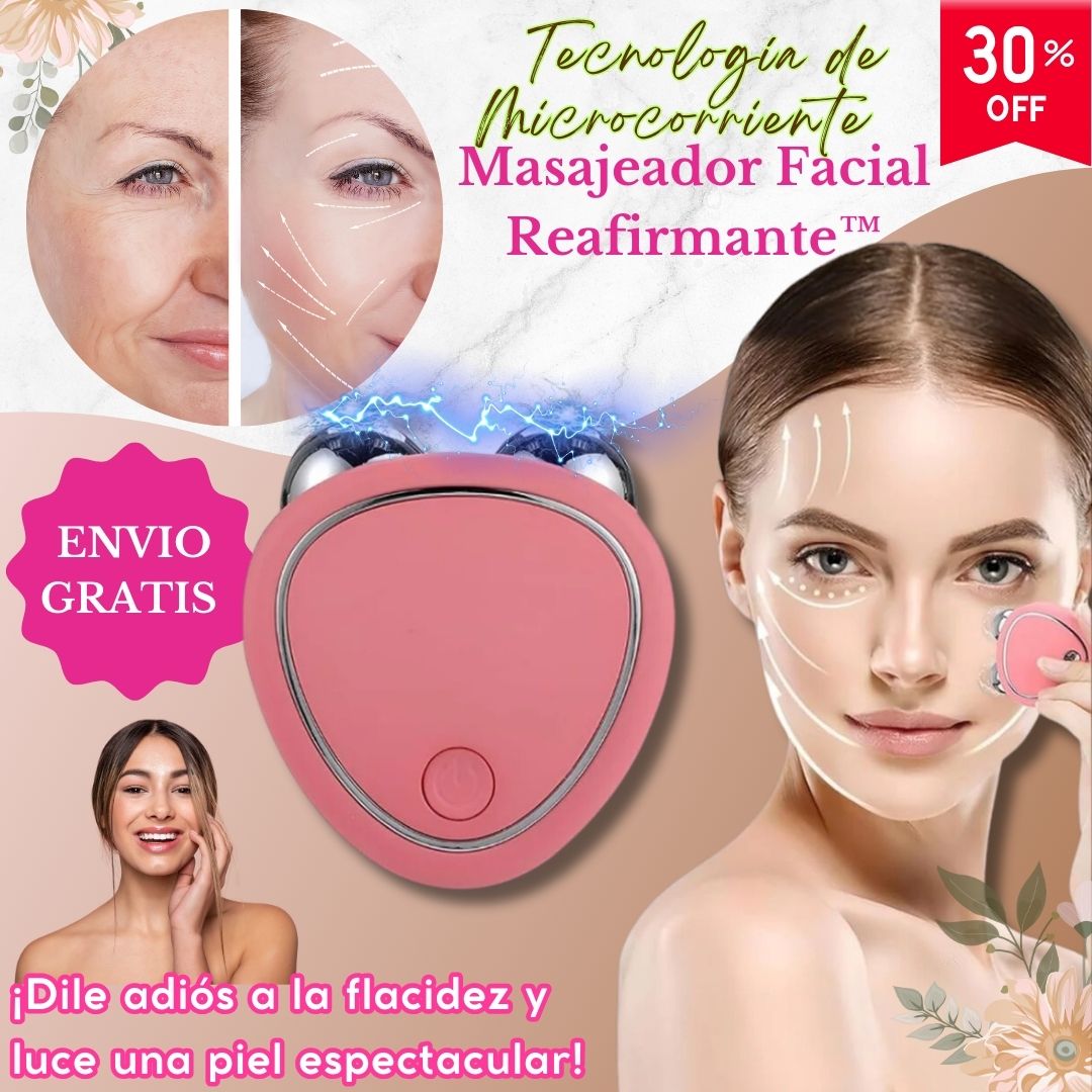 🌟 Masajeador Facial Reafirmante™ – Tecnología de Microcorriente 💆♀️✨