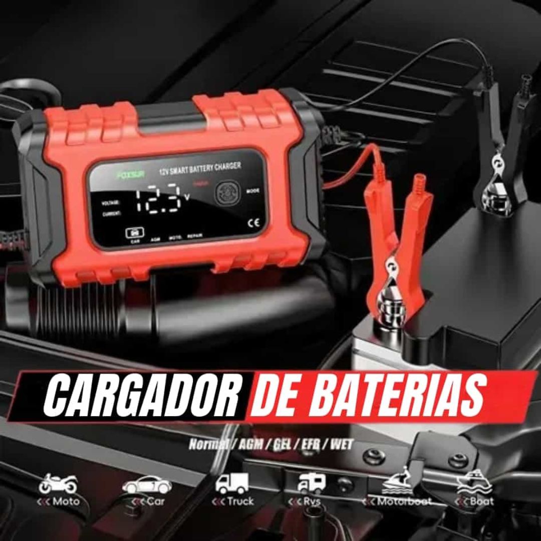 🧲🔋 Cargador Inteligente de Batería TK-300 12V / 6A – Alta Precisión para Autos, Motos y más 🚗⚡