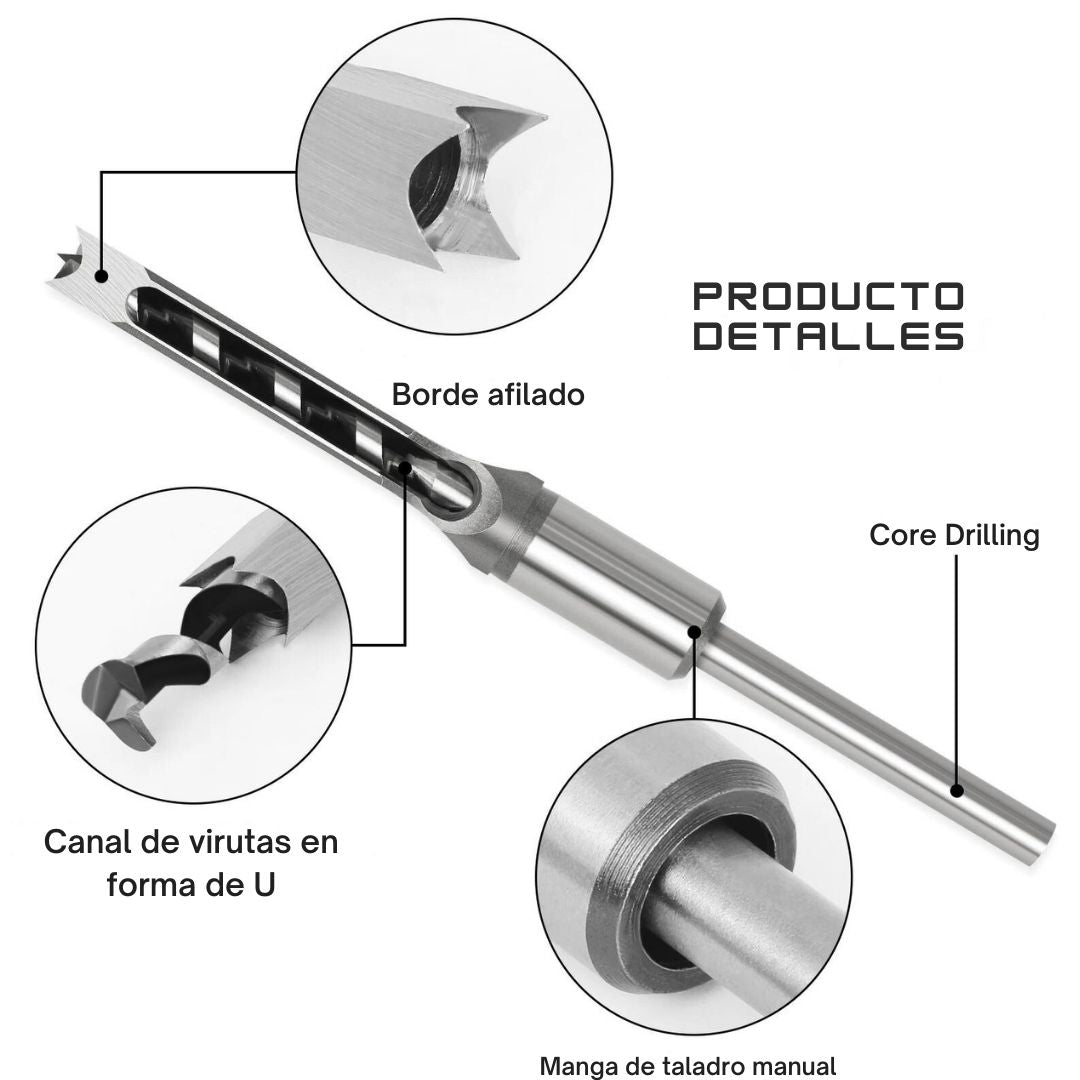 PowerCut Precision™ 🔧✂️ - Brocas Cuadradas de Alta Velocidad