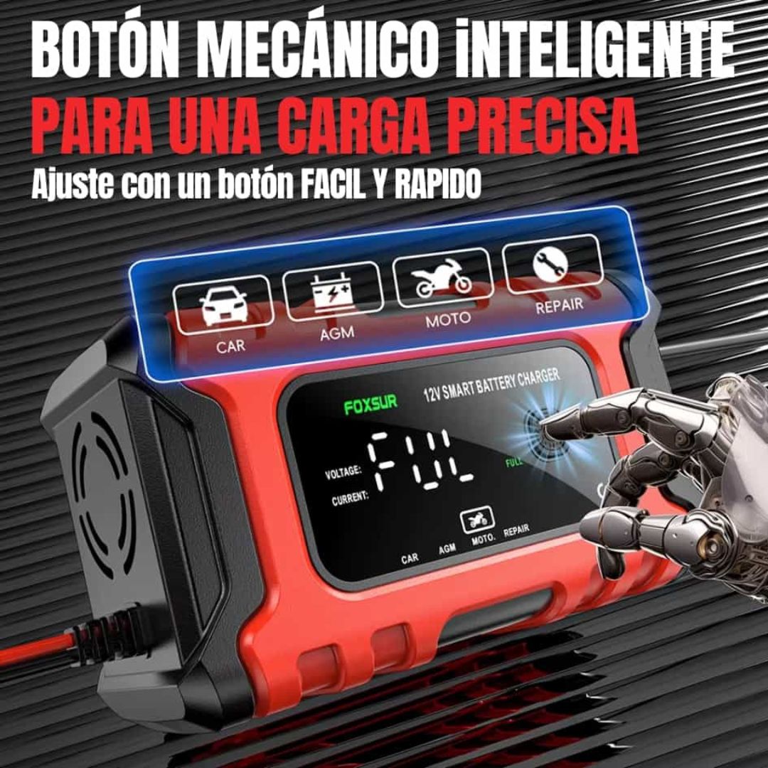 🧲🔋 Cargador Inteligente de Batería TK-300 12V / 6A – Alta Precisión para Autos, Motos y más 🚗⚡