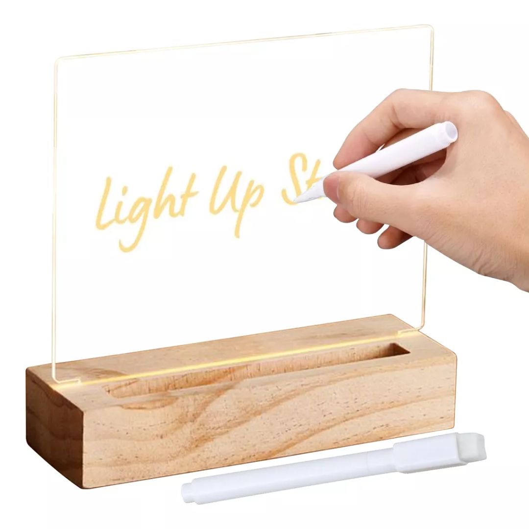 ✨ Pizarra Acrílica LED - GlowBoard™ 📖💡