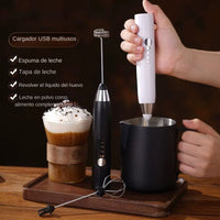 🌀 Batidor & Espumador Eléctrico Recargable - FoamMix Pro™ ☕🔌