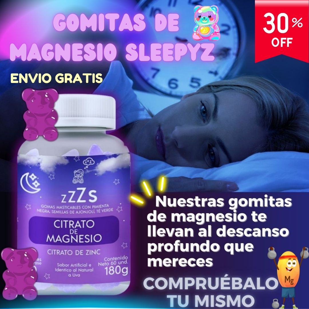 🛌✨ Gomitas de Magnesio SleepyZ - Descansa Profundamente 🌙😴