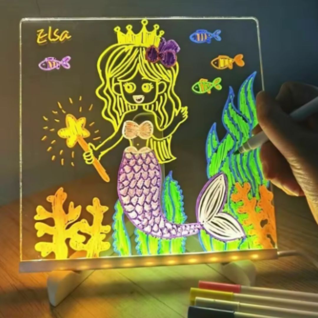 ✨ Pizarra Acrílica LED - GlowBoard™ 📖💡