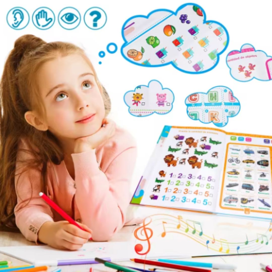📖 Libro Interactivo Sonoro - Aprende Jugando™ 🎶👦👧