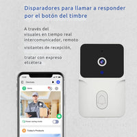 Cámara Timbre Inalámbrico A06130 – Seguridad Inteligente para tu Hogar 📲🔔
