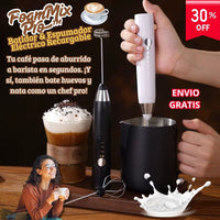 🌀 Batidor & Espumador Eléctrico Recargable - FoamMix Pro™ ☕🔌