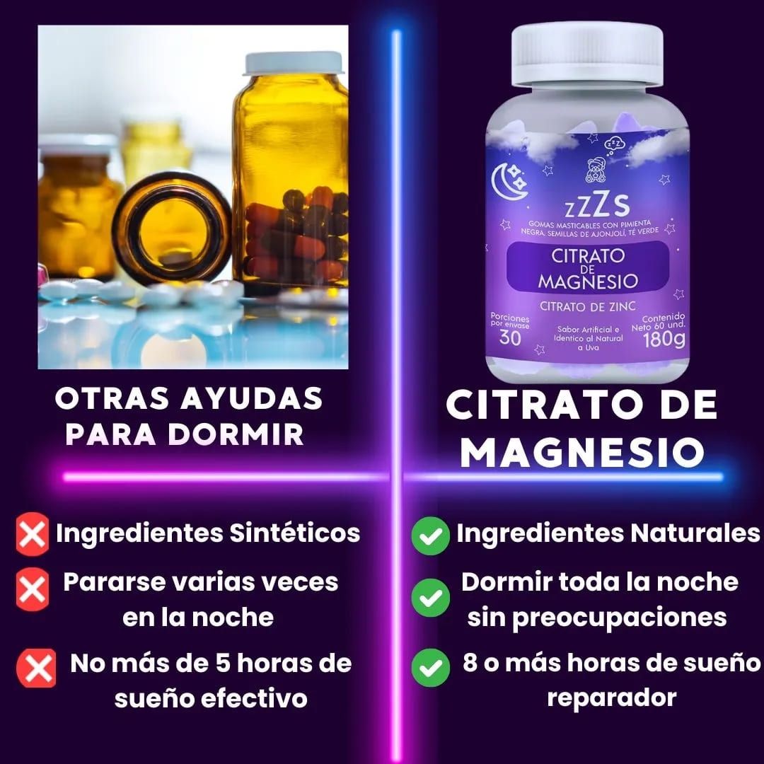 🛌✨ Gomitas de Magnesio SleepyZ - Descansa Profundamente 🌙😴