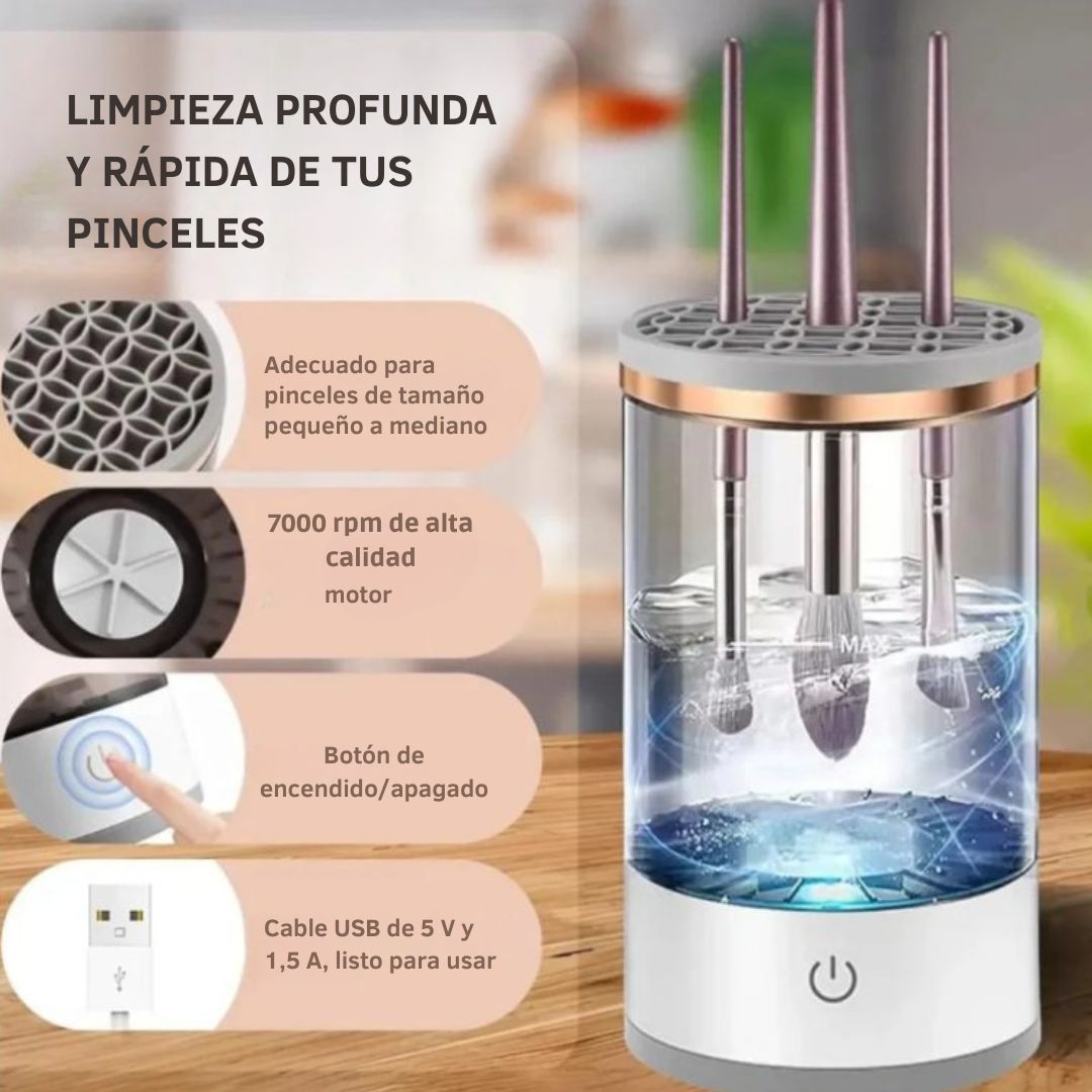 🌀 Limpiador de Brochas Eléctrico - MakeUp Clean Pro™ 💄✨