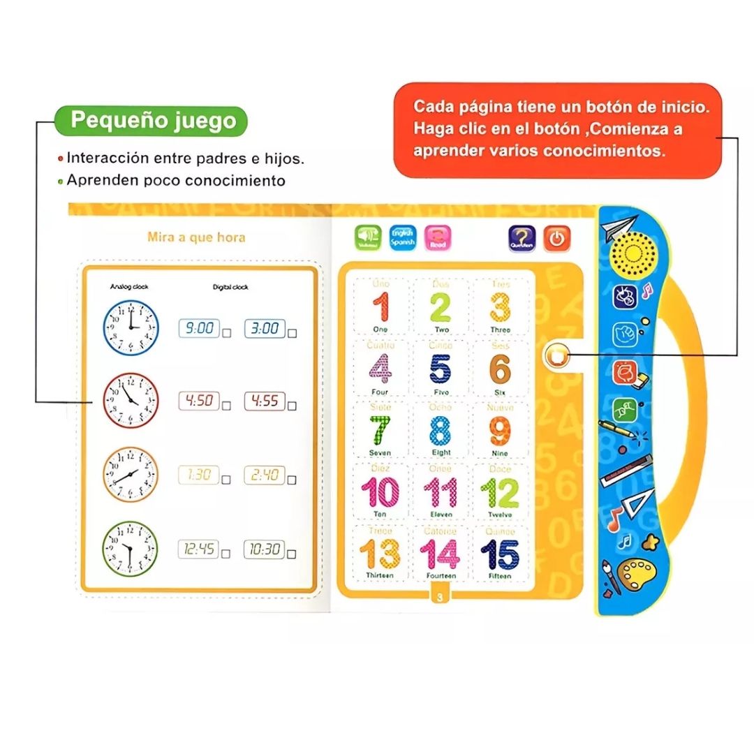 📖 Libro Interactivo Sonoro - Aprende Jugando™ 🎶👦👧