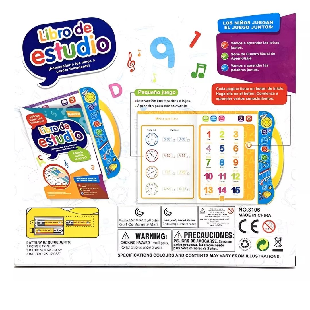📖 Libro Interactivo Sonoro - Aprende Jugando™ 🎶👦👧