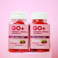 GO+ Gomitas Nutritivas con Colágeno y Biotina – Belleza desde Adentro! 🍓✨