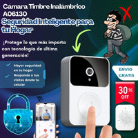 Cámara Timbre Inalámbrico A06130 – Seguridad Inteligente para tu Hogar 📲🔔
