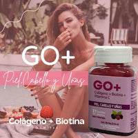 GO+ Gomitas Nutritivas con Colágeno y Biotina – Belleza desde Adentro! 🍓✨