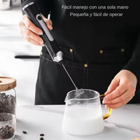 🌀 Batidor & Espumador Eléctrico Recargable - FoamMix Pro™ ☕🔌