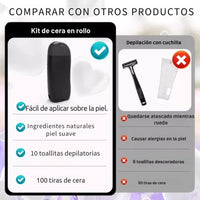 Kit Depilación Roll-On Pro™ - Suavidad Inmediata en Casa 💖✨