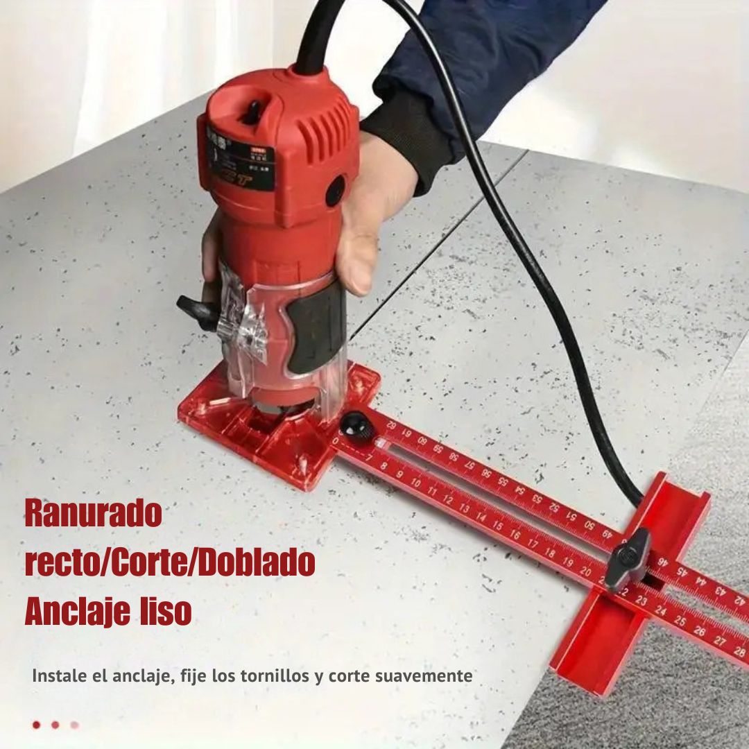 🔧 Plantilla de Corte Circular para Fresadora – WoodPro™ 🏗️✨