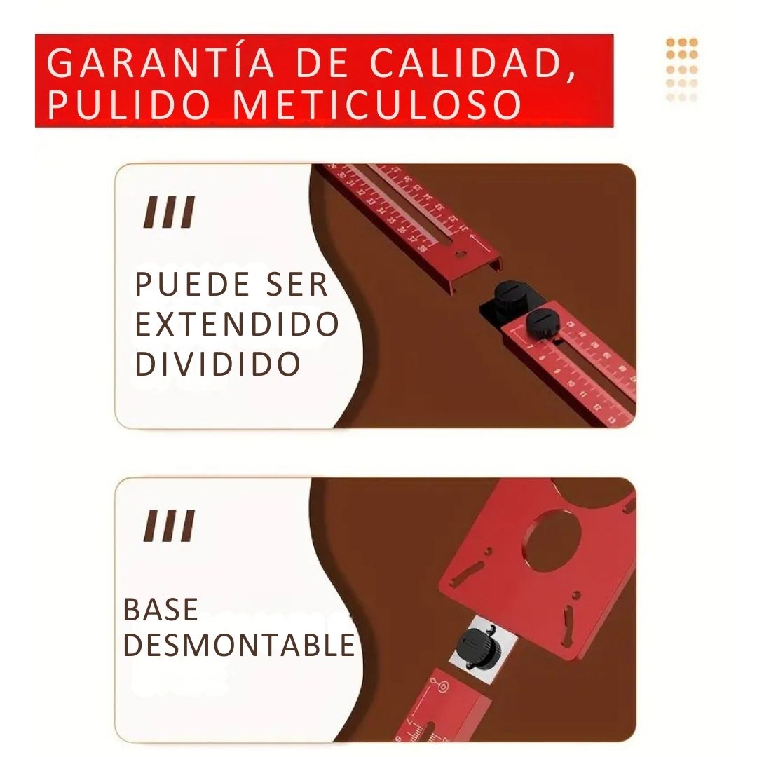 🔧 Plantilla de Corte Circular para Fresadora – WoodPro™ 🏗️✨