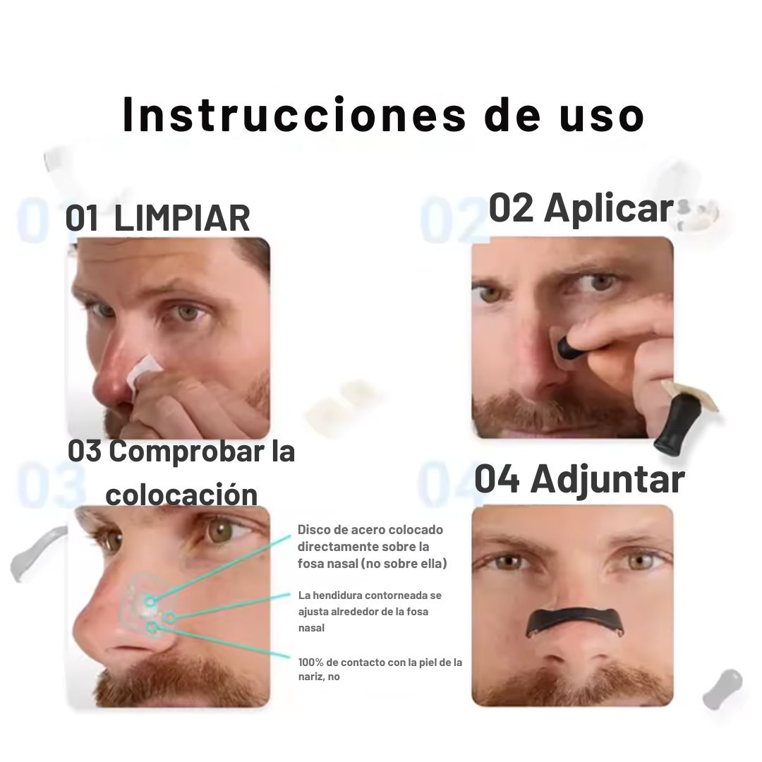 Kit Dilatadores Nasales Magnéticos – Respira Mejor Sin Ronquidos x 15 Pares 😴👃
