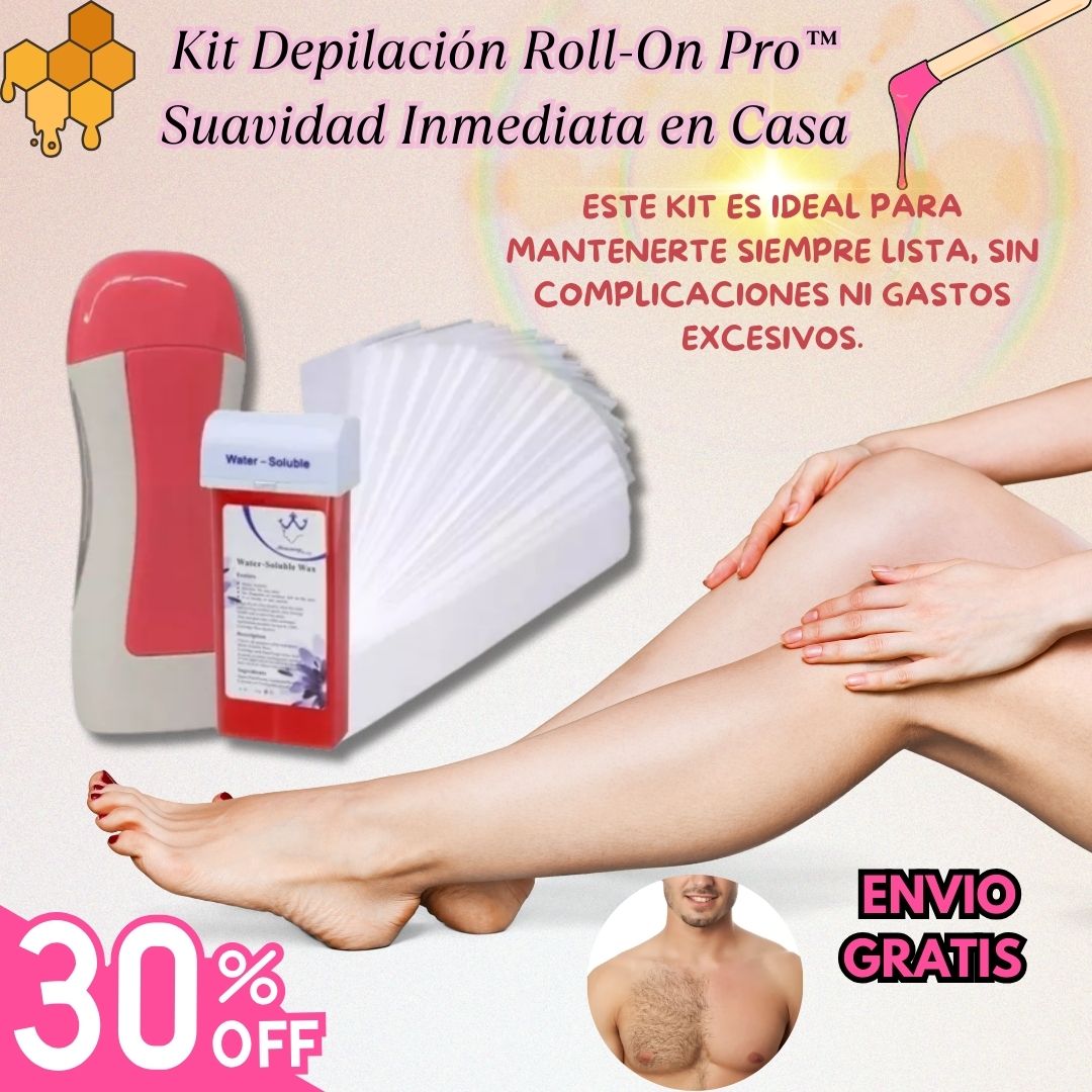 Kit Depilación Roll-On Pro™ - Suavidad Inmediata en Casa 💖✨