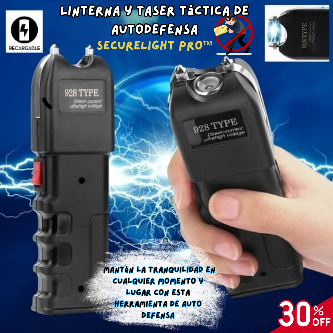 SecureLight Pro™ – Linterna Táctica de Autoprotección 💥